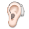 Ear with Hearing Aid- Light Skin Tone emoji on LG